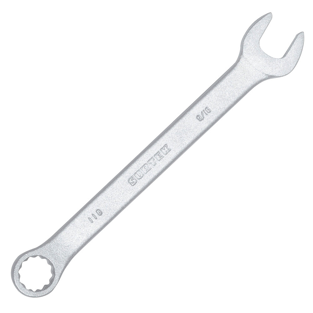 Llave combinada satinada en pulgadas, 12 puntas, 9/16" Surtek