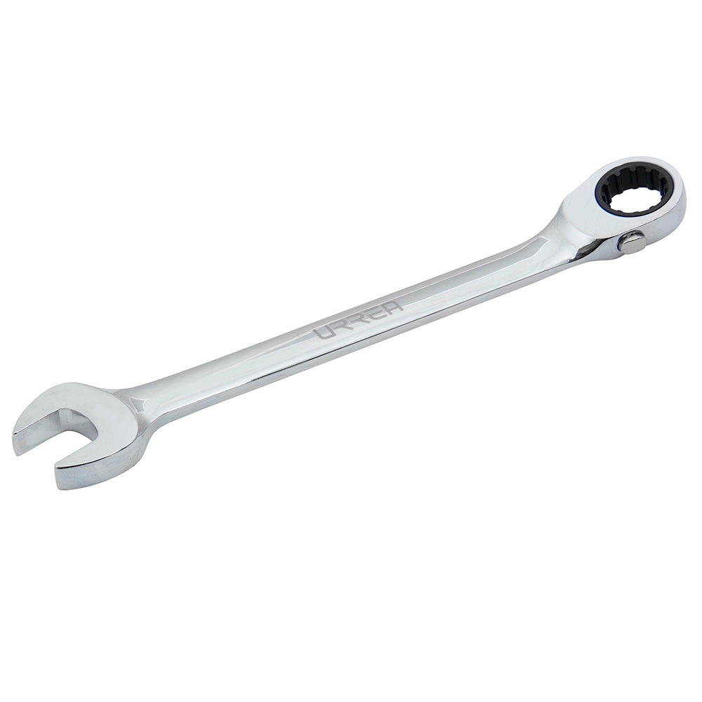 Llave combinada pulido espejo de matraca spline reversible en pulgadas, 3/8" Urrea
