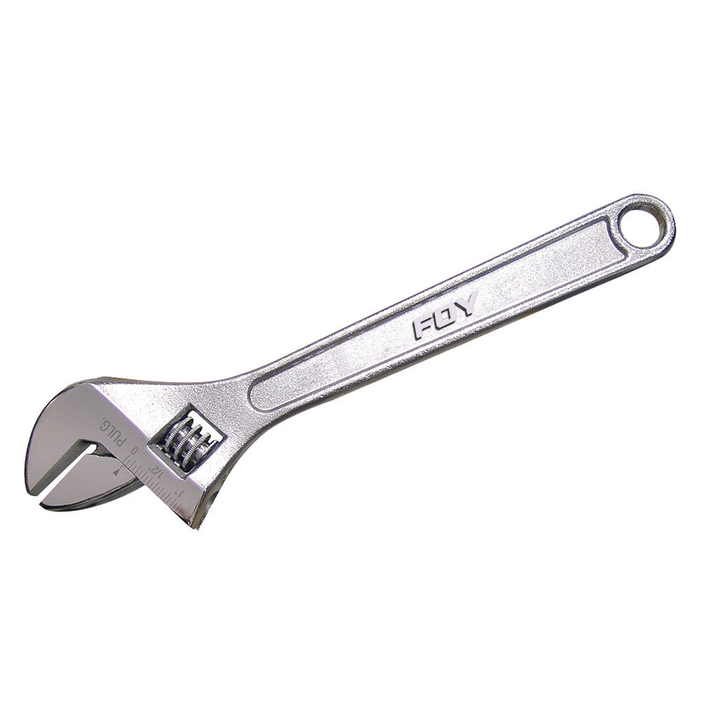 Llave ajustable cromada 10" Foy
