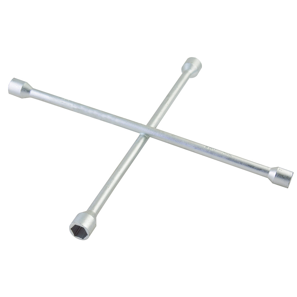 Llave de cruz cromada 14" Foy