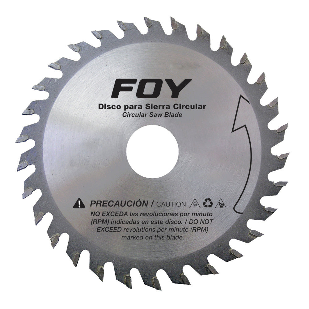 Disco para sierra circular para corte madera 24 dientes, 8-1/4" Foy