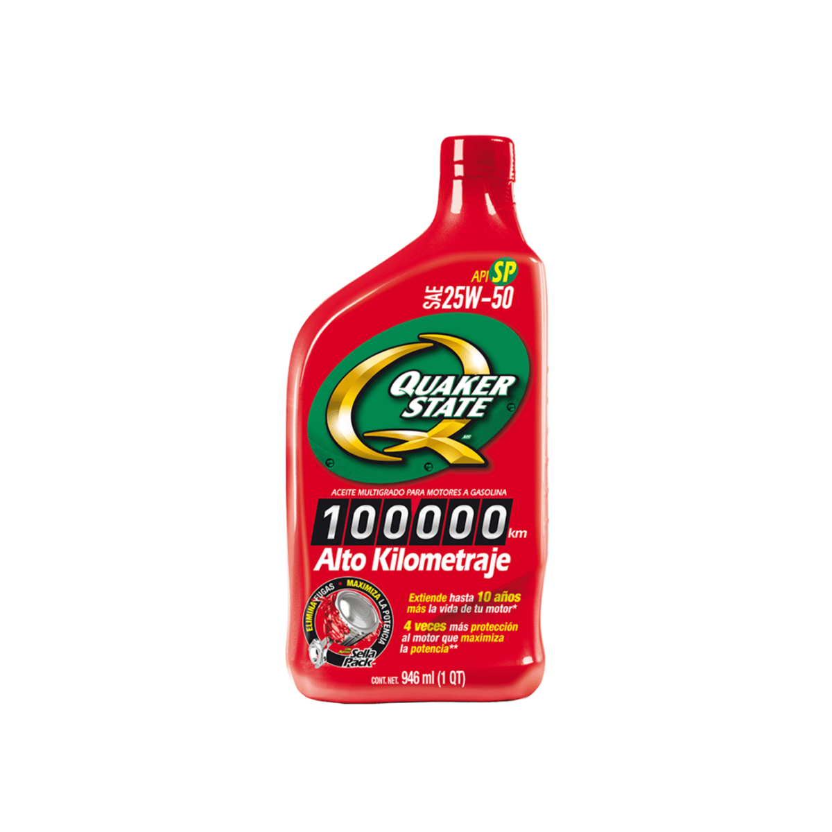 Aceite Quaker State Alto Kilometraje 25W50 | 946ml