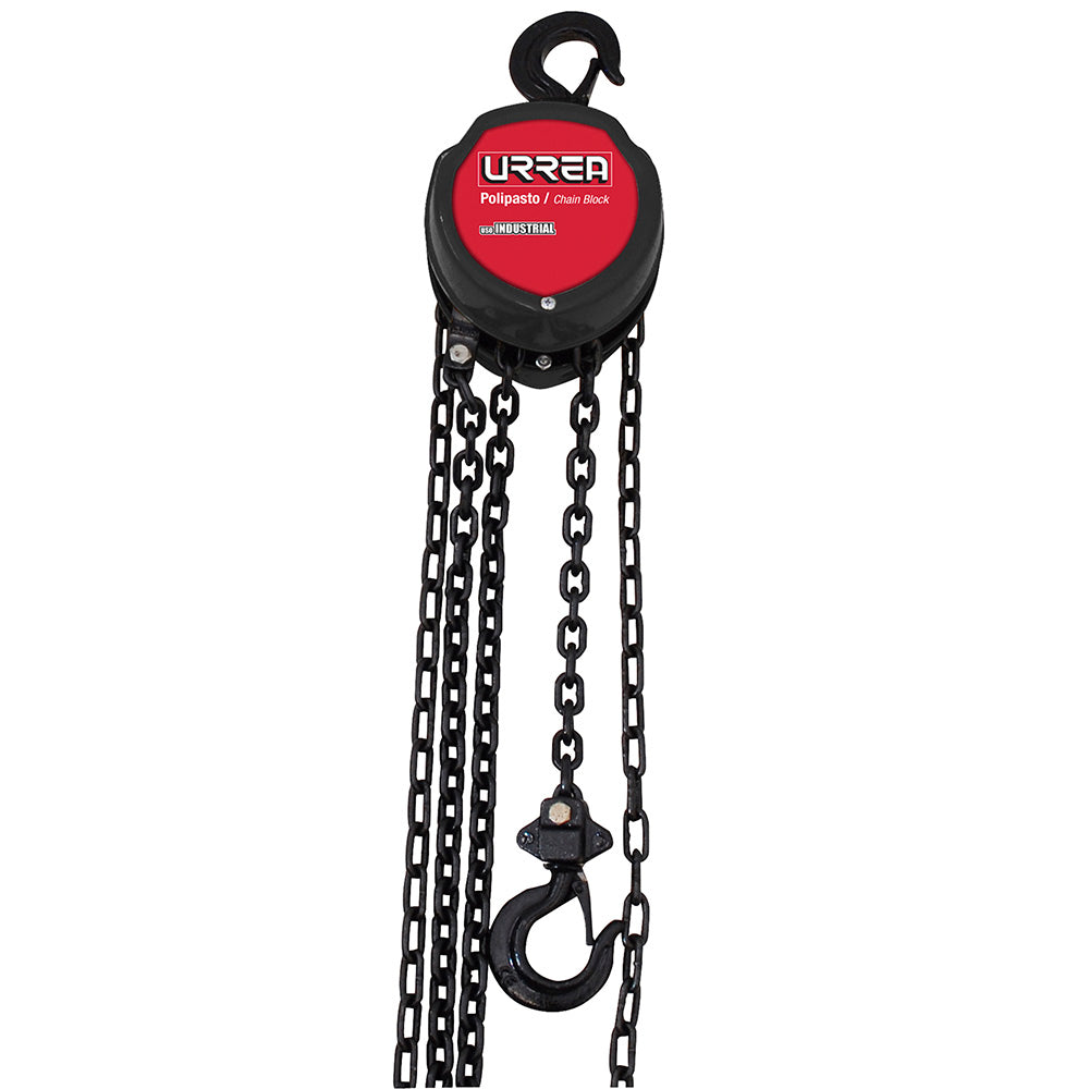 Polipasto manual 1 ramal, 0.5 ton, cadena 6 m Urrea