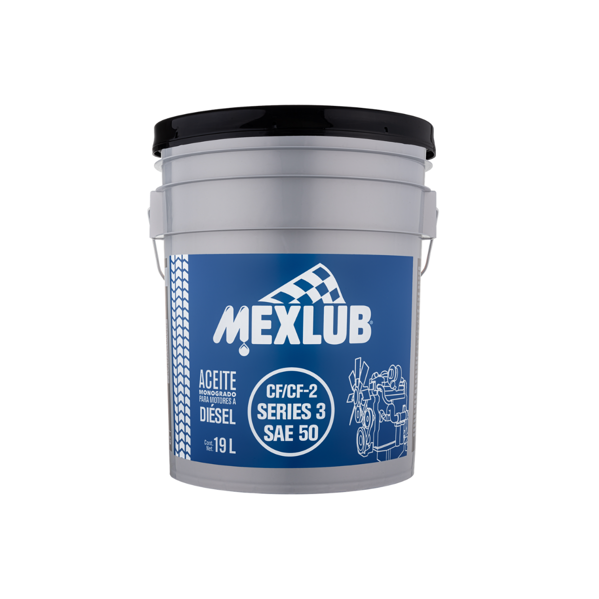 Aceite Mexlub CF CF2 SAE 50 Diésel | 19L