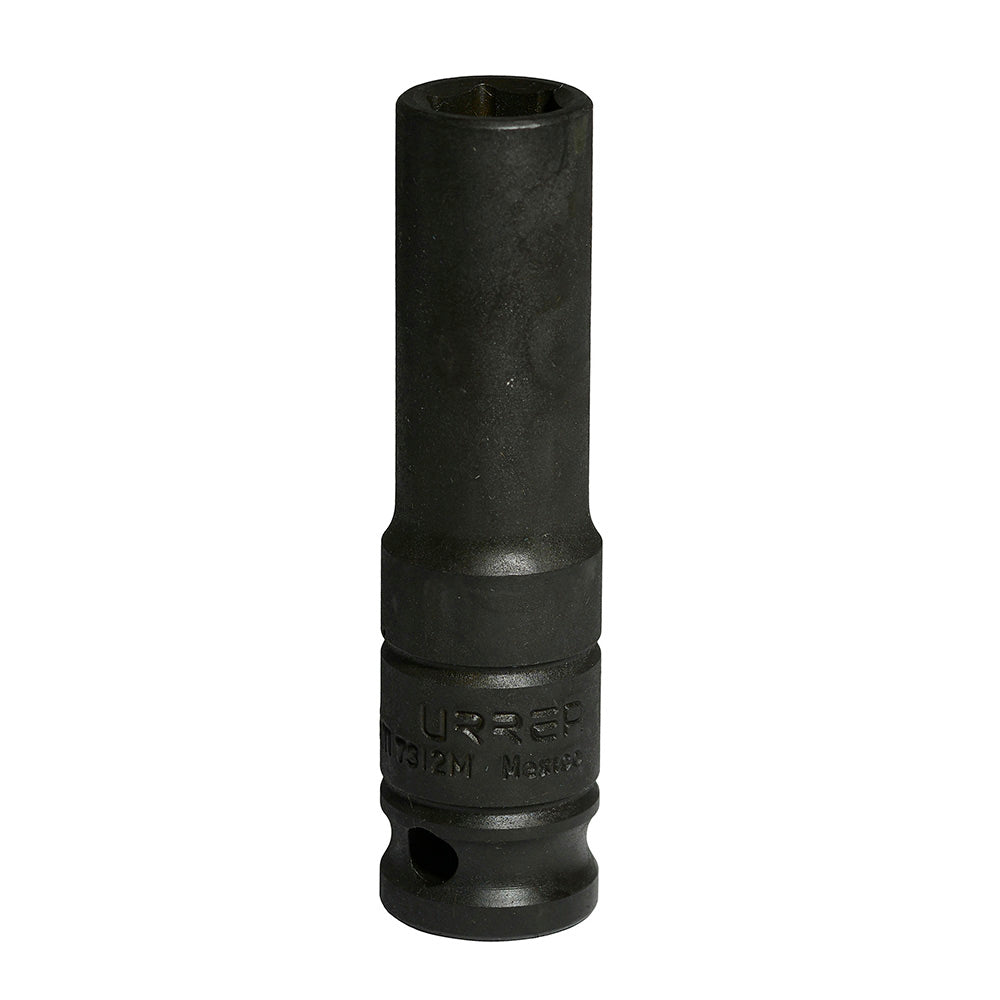 Dado de impacto largo cuadro de 1/2", 6 puntas, métrico, 12 mm Urrea