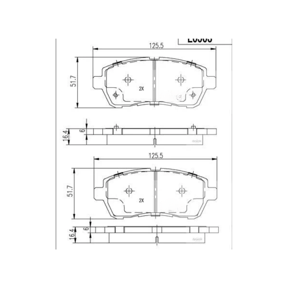 Balata Raybestos 8738D1454SG