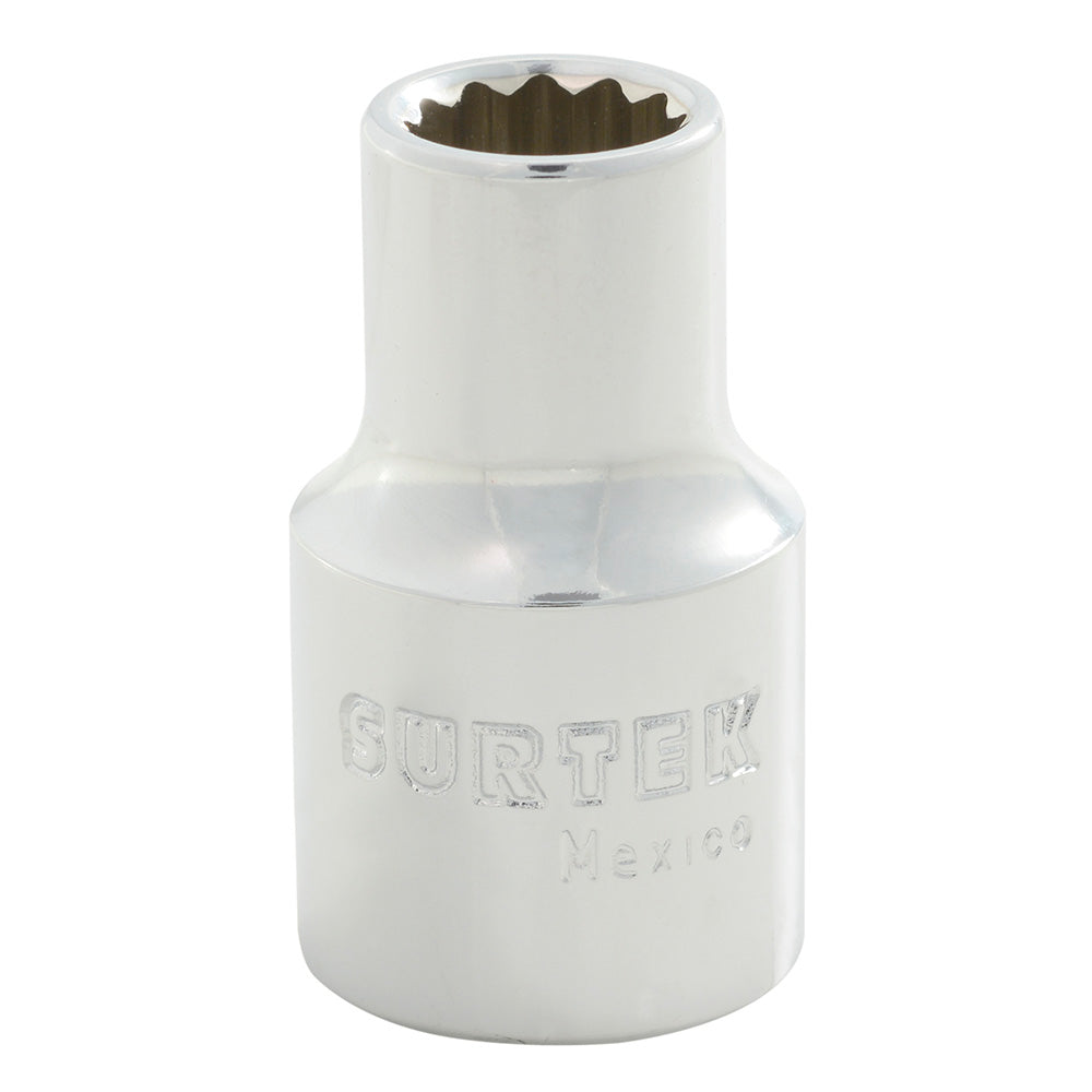 Dado cuadro de 1/2", 12 puntas, métrico, 9 mm Surtek