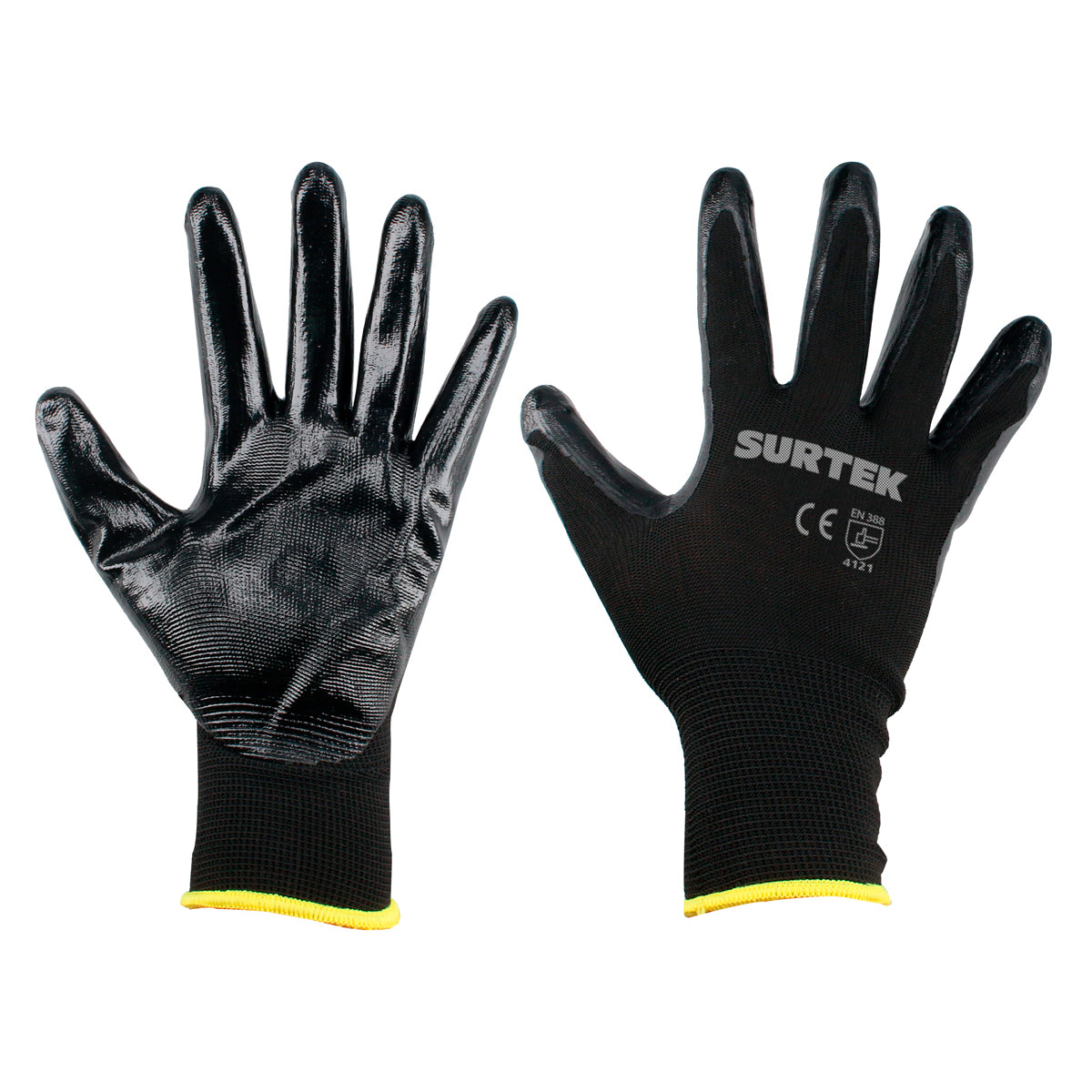 Guantes de nailon con recubrimiento de nitrilo CH Surtek