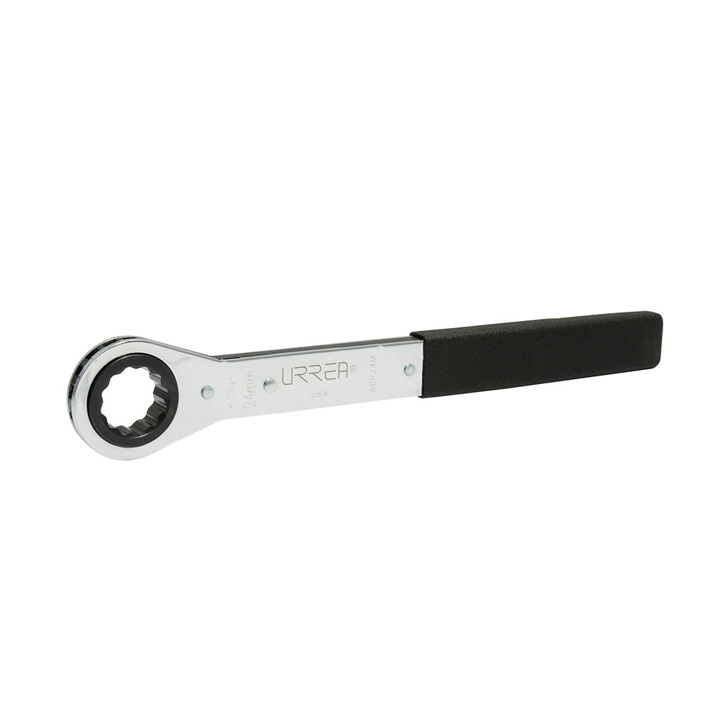 Llave de estrías pulido espejo plana de matraca métrica, 12 puntas, 30 mm Urrea