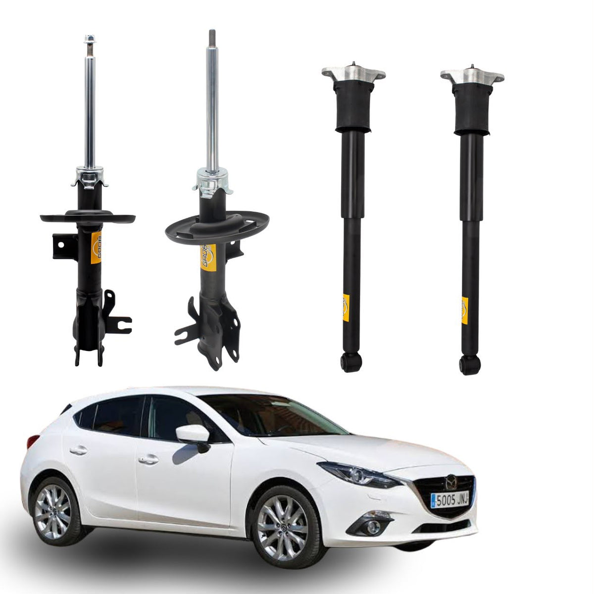Kit 4 Amortiguadores Delanteros y Traseros Mazda Mazda 3 2014-2018