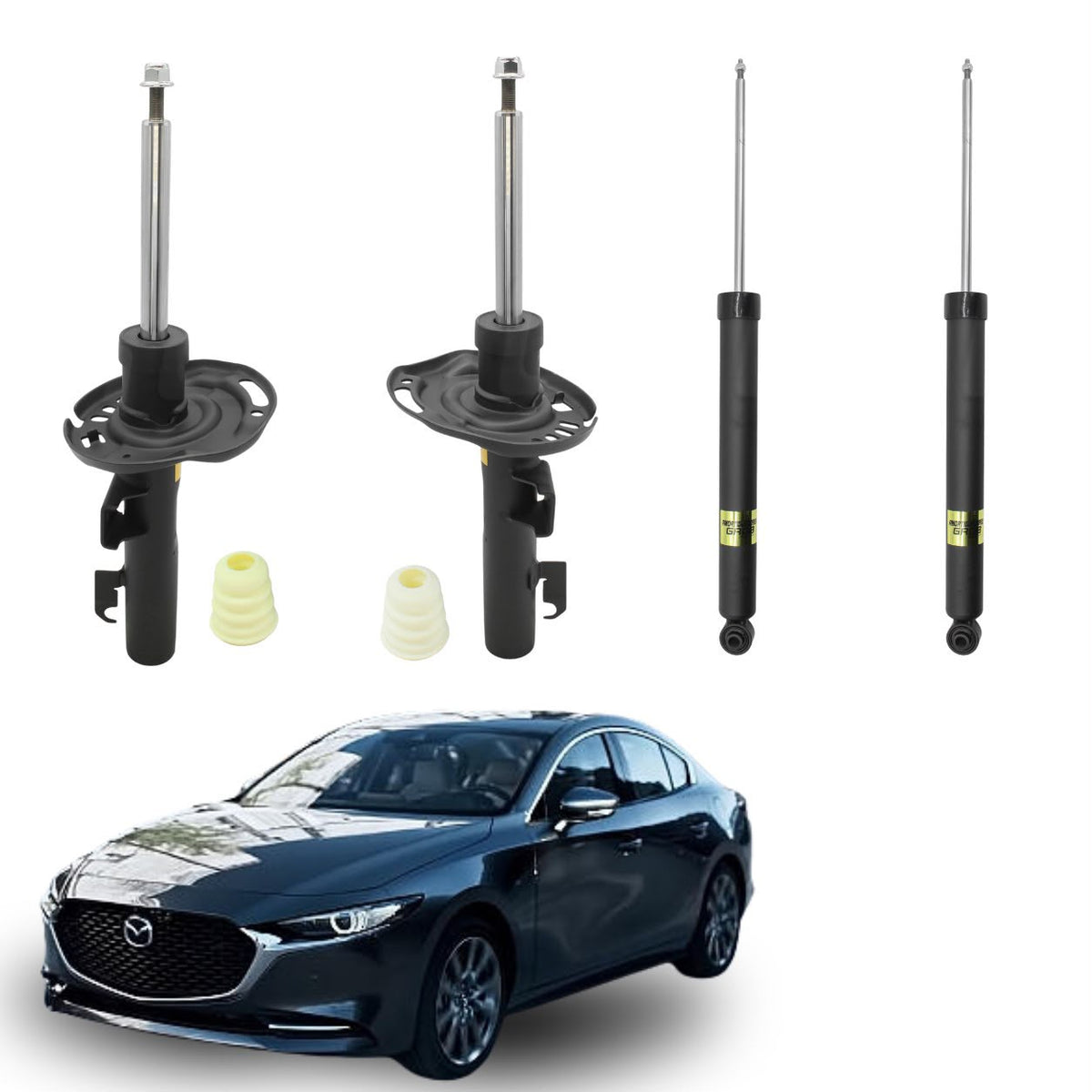 Kit 4 Amortiguadores Delanteros y Traseros Mazda Mazda 3 2019-2020 Línea S