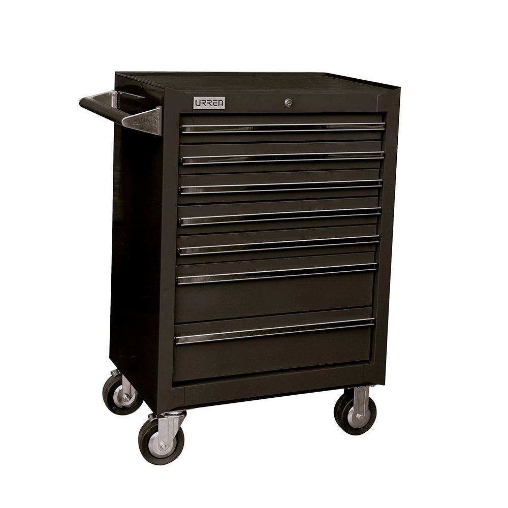 Gabinete móvil 7 gavetas color negro serie X 27" Urrea